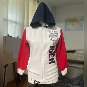 EUC Girl’s Size Medium (12-14) Tommy Hilfiger Full-Zip Hooded Jacket Multicolor